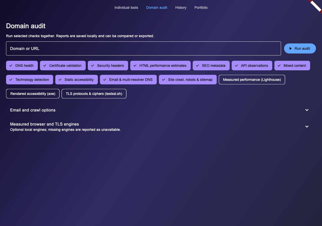 Webmaster Domain Toolkit